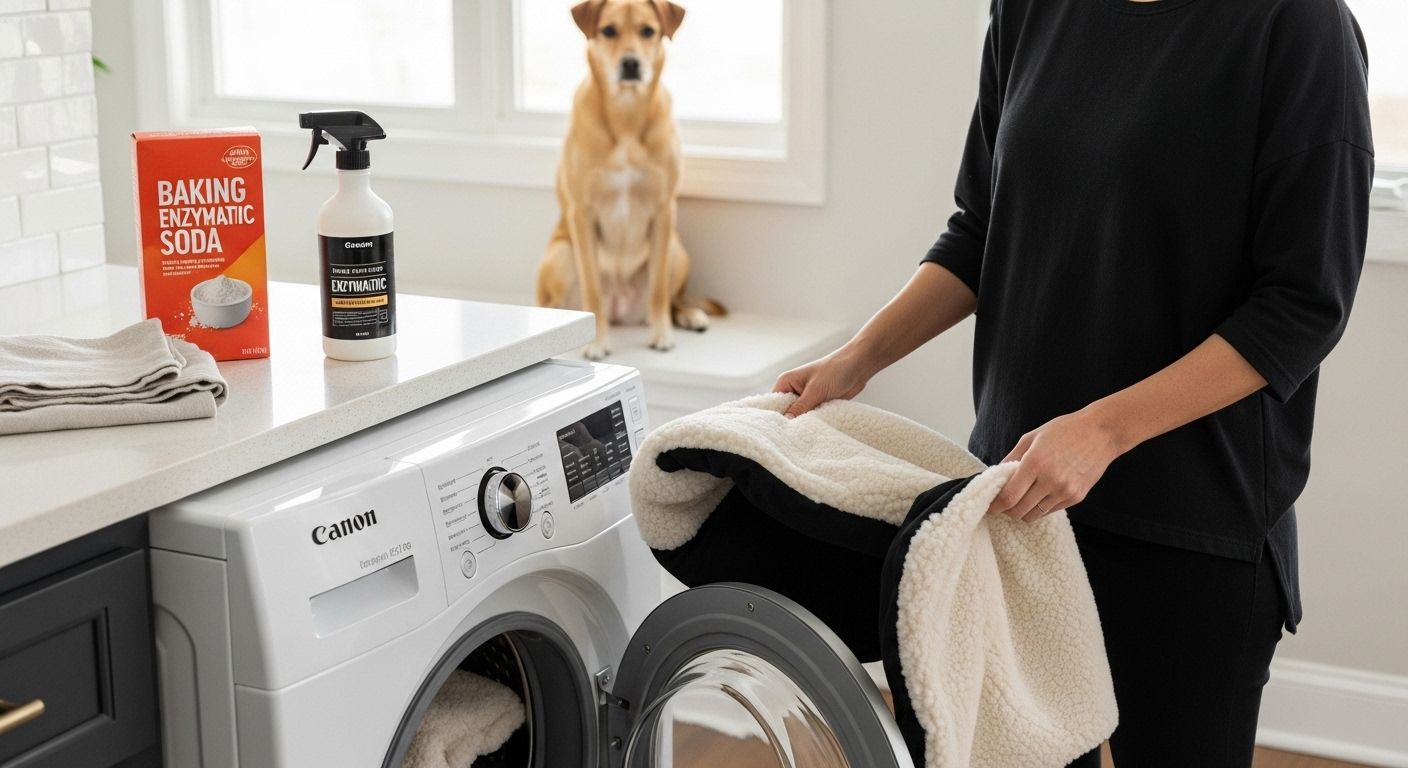 wash pet bedding cleaning